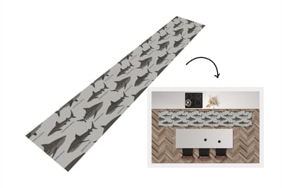 Keukenloper - Loper keuken - Patronen - Haai - Zee - 300x50 cm - Keukenloper vinyl