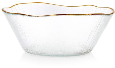 Schaal Glas Gouden 15 cm, 500 ml - Fruitschaal - Serveerschaal - Schaaltje