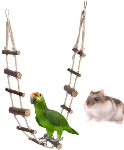 Zachte Klimtouwladder voor Kleine Huisdieren, Hamster, Papegaai en Knaagdieren