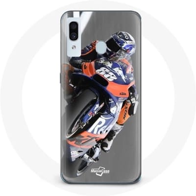 Coque - Maniacase - Samsung Galaxy A30 - Noir - Souple - Miguel Oliveira - Aprilia Moto GP 88 noir