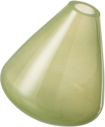 J-Line vaas Topaz - glas - lichtgroen - 13.5 cm hoog