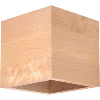 Sollux Lighting Wandlamp Quad - G9 - natuurlijk hout - hout - 10x10x12cm
