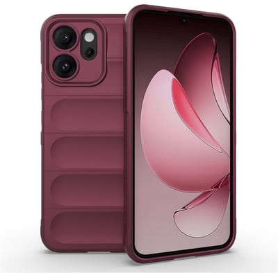 Coverup Hoesje - Geschikt voor OPPO Reno14 F / FS Hoesje - Coverup Hands-On Rugged Back Cover - Bordeaux