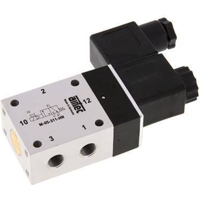 3/2 G1/8'' NC Magneetventiel 12V DC 3-10bar/42-140psi Airtec