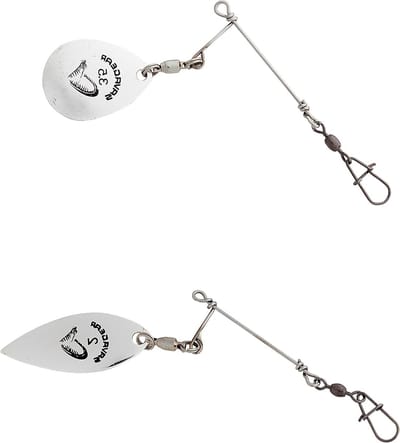 Spinnerbait Armen - Visaccessoires - Vissen op roofvis - Roestvrijstalen frame - 2 systemen - Zilver