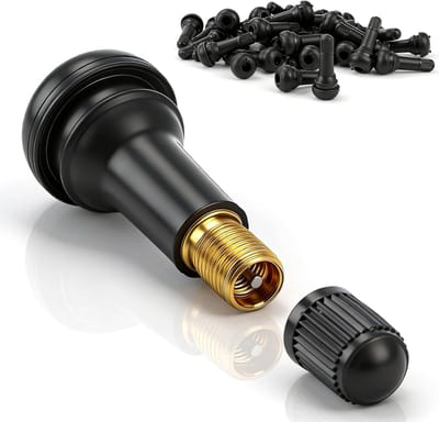 Auto Onderdelen - TR413 Rubberen Ventielen - 15 Stuks - Snap-in Bandenventiel met Metalen Kern - Voor Auto Fiets Motor - Zwart