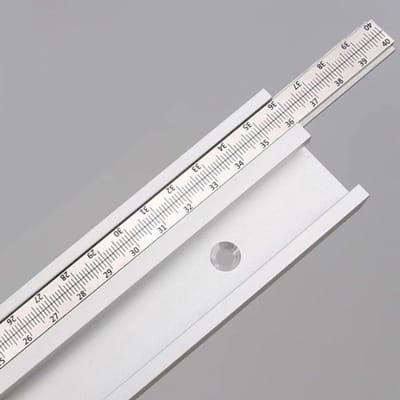 Dailygoody - 45 T-sleuf verstekspoor - Aluminiumlegering - Duurzaam en handig - 50 cm - Veelzijdige toepassing - Voor router tafel en tafelzaag - Gesc