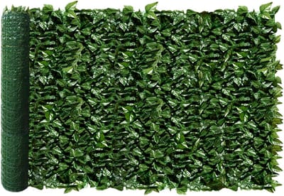 Privacy Scherm - Nep Bladeren - Balkon Decoratie - UV Verwerkt - 58x117 Inch - Groen