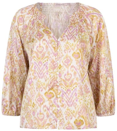 EsQualo Blouse Blouse Solar Hs25 14217 999 Print Dames Maat - W36