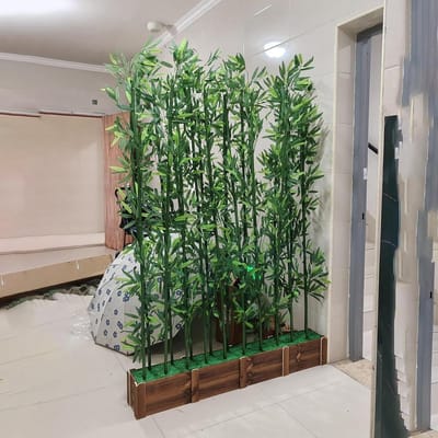 Kunstmatige Bamboe - Nepplant Schutting - Privacy Creëren - Onderhoudsvrij Design - Hoogte 1.8m - Groen