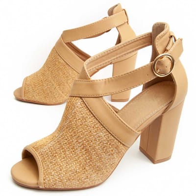 Sandalia De Tacón Para Mujer.  Montevita  Avara  92146 38 bruin
