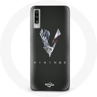 Coque - Vikings - Samsung Galaxy A70 - Souple - Protection - Gris Noir gris