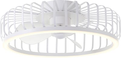 Brilliant Capo - Plafondventilator - Met verlichting - Ø 48 cm - LED 36W - CCT - 2700K-6500K - Dimbaar - Wit - Zeer stil