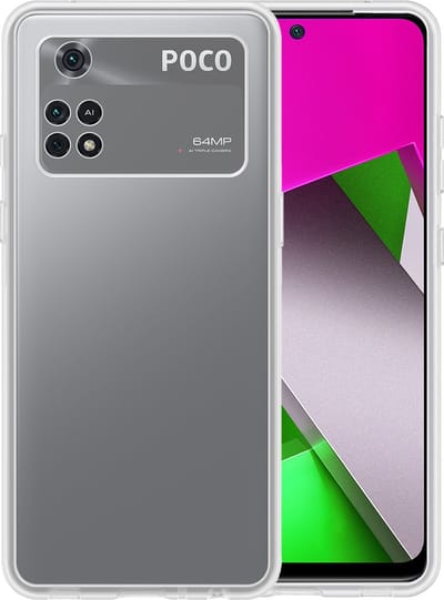 Hoesje - Geschikt voor Xiaomi Poco X4 Pro 5G - Sterk & Shockproof - Hoes Cover - Siliconen Case - Telefoonhoesjes - Transparant
