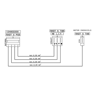 AEG kabel, motorregelmoduul, motor, 585mm 140026601082