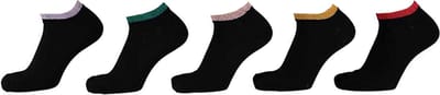 iN ControL 5pack sneakersocks BLACK 35/38