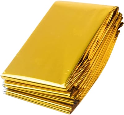 Thermische deken - Nooddeken survival - Buitenactiviteiten warmte - Wind regenbestendig - 220 x 139 cm - Aluminium