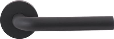 Deurkruk op rozet - Antraciet - RVS - Ten Hulscher - L-model 19mm GPF100VRAS antraciet