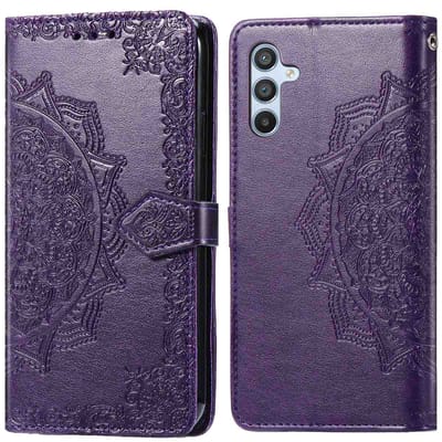 imoshion Hoesje - Geschikt voor Samsung Galaxy A36 - Mandala Bookcase - Paars
