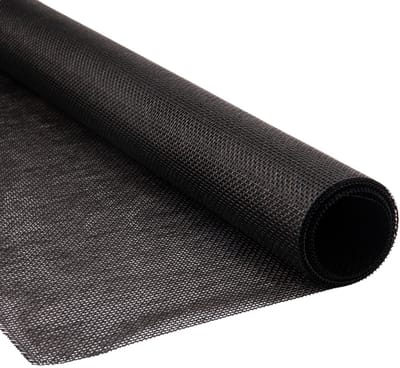 Pvc gaasdoek / meshdoek / gaasnet - 250gr Zwart - 75% windreductie - per meter