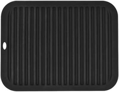 Dailygoods- Afdruipmat siliconen 30 × 23 cm - Hittebestendig tot 230 °C - Verhoogde ribben - Eenvoudige ventilatie - Geschikt voor keuken/badkamer - Onderzetter