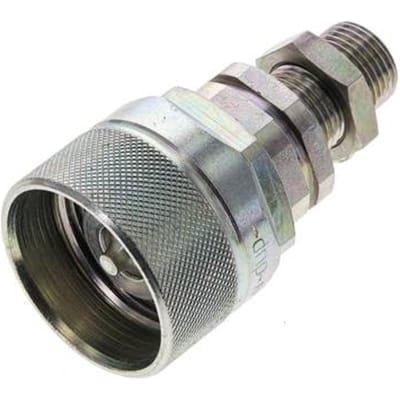 Stalen DN 12.5 Hydraulische Koppeling Insteeknippel 10 mm S Knelring Schotkoppeling ISO 14541/8434-1 D M36 x 2