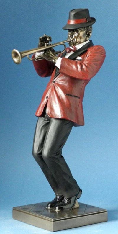 LE MONDE DU JAZZ  man met trompet WU76219 TRUMPET