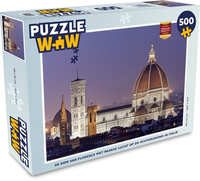 Puzzel Florence - Koepel - Paars - Legpuzzel - Puzzel 500 stukjes