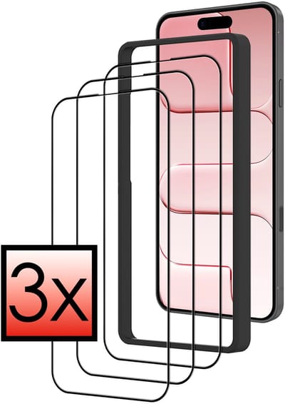 Screenprotector - 3 stuks - Geschikt voor Apple iPhone Air - Met Installatie Frame - Beschermglas - Gehard Glas - Tempered Glass - Screen Protector - Inclusief Montage Kit