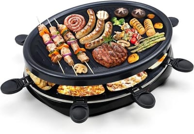 MMP® Gourmetstel 8 personen - Gourmetstellen - Gourmet - Zwart - ‎44cm x 34cm x 12cm