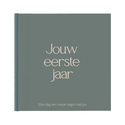 Writemoments Baby boek eerste jaar - 0-1 jaar - Groen/blauw - Baby invulboek