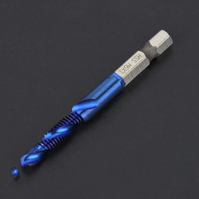 Dailygoods- Tapboor Hoge Snelheid Staal - Zeskantschacht - 15mm Nuttige Lengte - Geschikt voor Metaal/Aluminium/IJzer - Duurzaam en Efficiënt - Tap