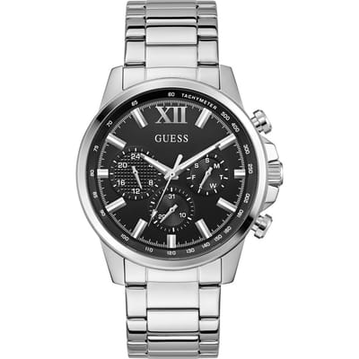 Guess Walker GW0900G1 Horloge - Staal - Zilverkleurig - Ø 44 mm