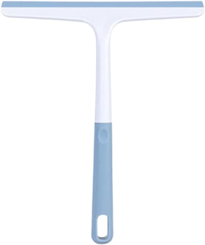 Plastic Rakel - Raamtrekker Schraper - Ramen Schoonmaken - Ergonomische Grip - 22 x 5 x 25 cm - Blauw