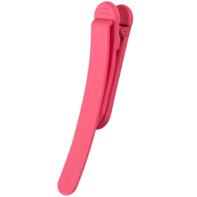 Zachte Siliconen Bladwijzer Clip Kleur Paginaverdeler Creatieve Bladwijzer Gesp Volgt Automatisch Bladwijzer School Kantoorartikelen rozerode kleur