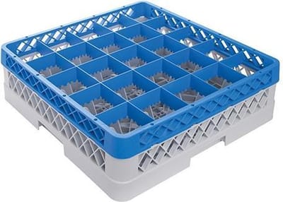 EMGA VaatwasKorf voor glazen met een steel Ø9.0cm (h)12.0cm - 25 compartimenten