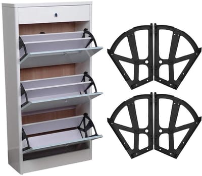 Dailygoods- Scharnier Zware Kasten - Scharnier Reparatie Plaat - Multifunctioneel - Duurzaam ABS - Eenvoudig te Installeren - Verhoogt Kastcapaciteit - Kastscharnier
