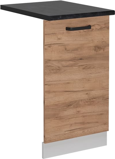 Vicco R-Line Vaatwasserfrontpaneel – 45 cm, WB Antraciet Krachtige eik goud