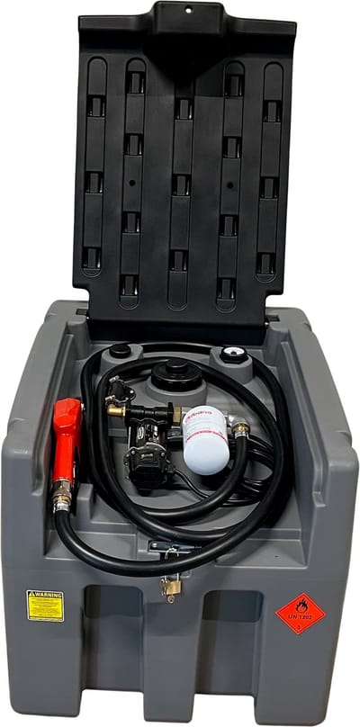 Mobiele GOODYEAR TITANFUEL professionele dieseltank 200 liter met 12 volt pomp