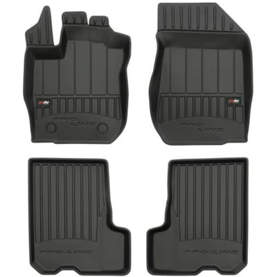 Frogum No.77 - Automatten set - Geschikt voor Dacia Sandero Stepway 2012-2020 - 3D TPE Rubber - 4-delig - Zwart