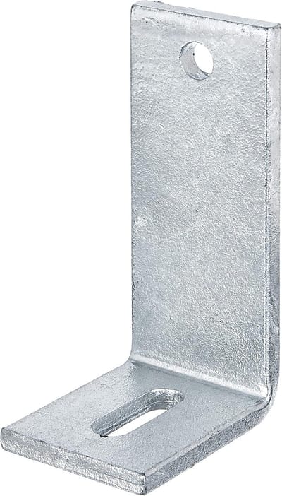 Stelhoek - Verstelbare steun - Betonbevestiging - Thermisch verzinkt - 80 x 150 mm