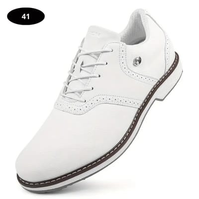 Livano Golfschoenen Heren - Sneakers - Golfkleding - Golfschoenen Antislip - Waterdicht - Golfen - Wit 41