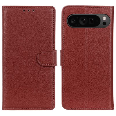 CaseBody Google Pixel 9 / Pixel 9 Pro Bookcase Hoesje Bruin