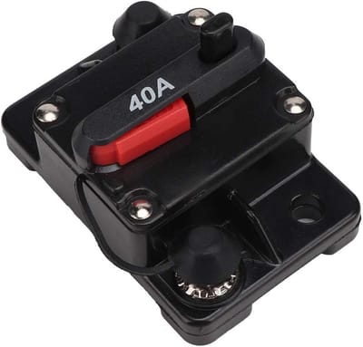 12V Automatische Stroomonderbreker met Display en Klemmen - Resetbare Zekering voor Auto-accessoires - 30A 40A 60A