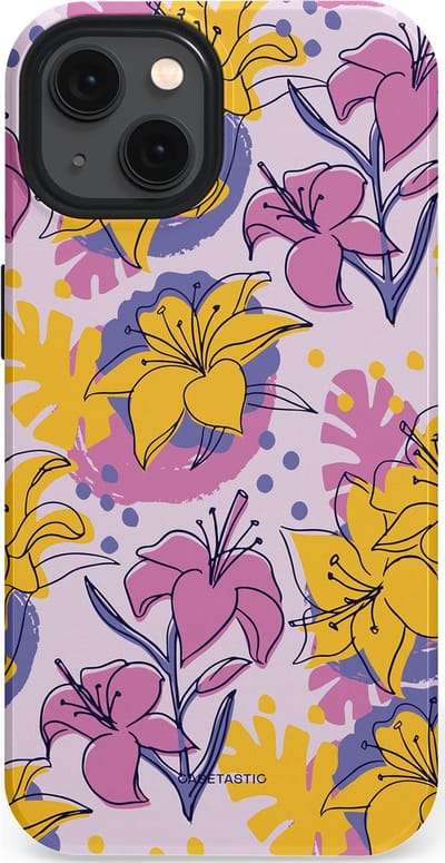 Casetastic Hoesje Geschikt voor Apple iPhone 13 Magsafe - Stijlvolle Beschermende Duo-layer Case - Flora Fantasia