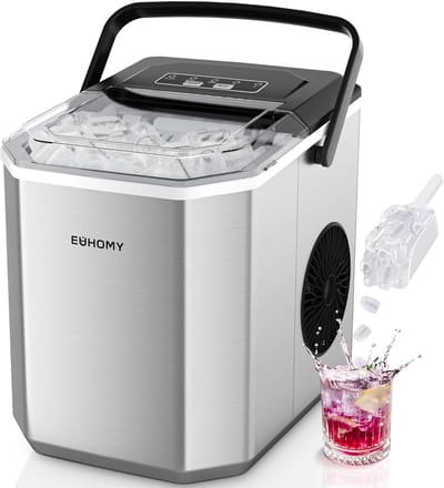 IJsmachine - Ijsblokjesmaker - Dranken Koelen - Snelle Productie - 12 kg/dag - Zilver