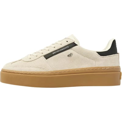 British Knights - Re-Issue Dames Sneakers Laag - Maat 37 - Beige - Suede - Vrouwen Schoenen