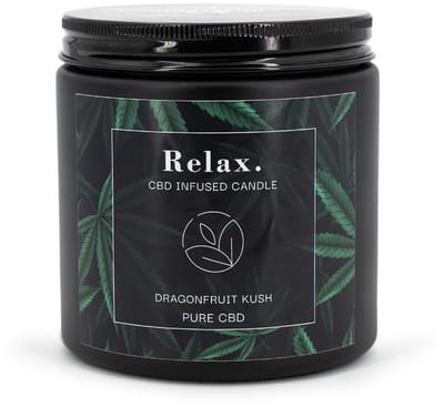 Candle-Brothers Geurkaars - Dragonfruit Kush - met CBD - gekleurd - was