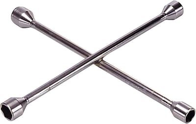 Kruissleutel 17-19-21-23 mm, geschikt voor auto en fiets