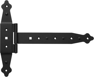 Kruishang T-scharnieren 237 mm - Halfzware Zwarte Bevestigingsmaterialen